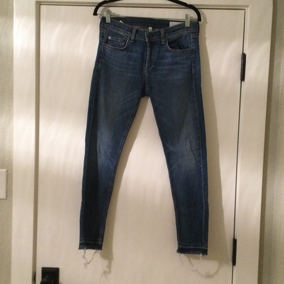 rag & bone Dre Capri low-rise jeans - Picture 1 of 11